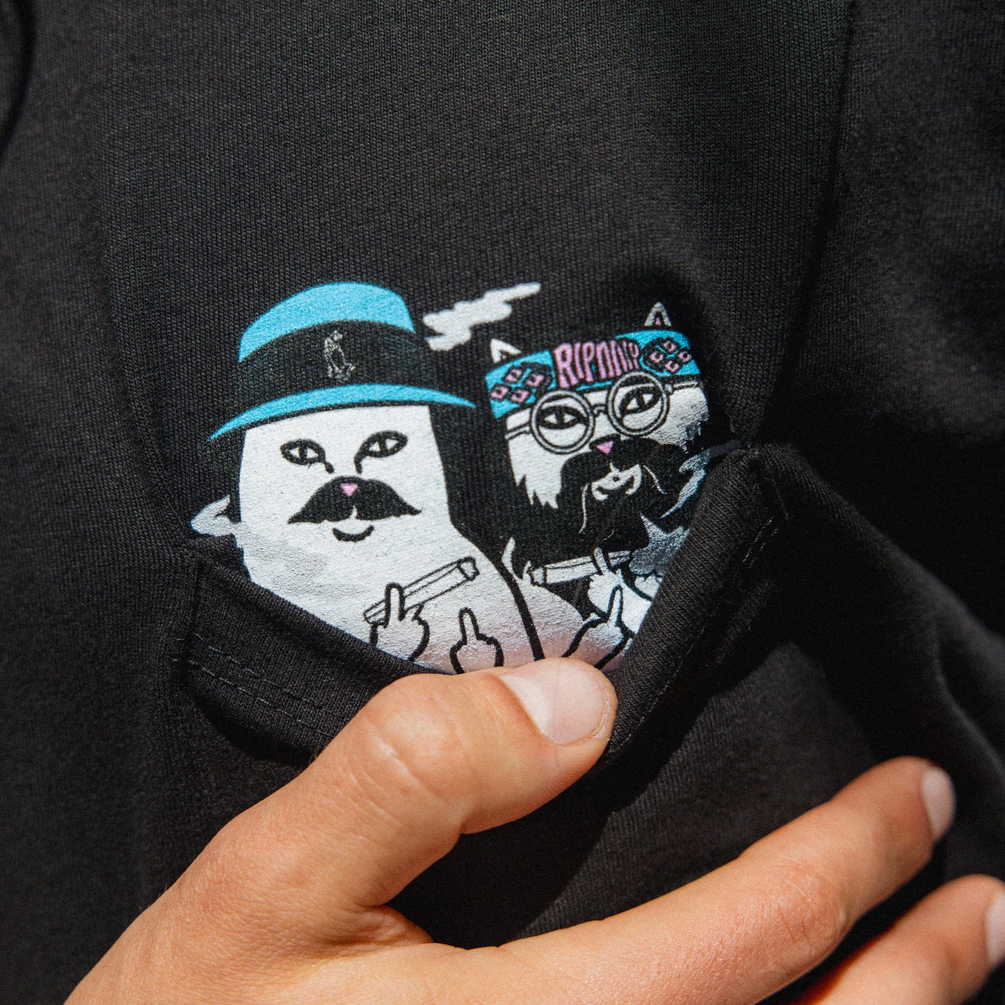 RIPNDIP CHEECH AND NERM POCKET TEE