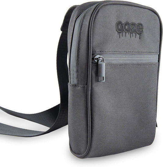 OOZE TRAVELER SMELL PROOF CROSSBODY BAG BLACK