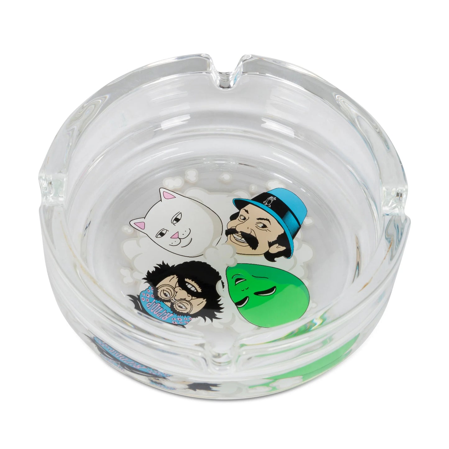 RIPNDIP PUFF PUFF GLASS ASH TRAY (CLEAR)