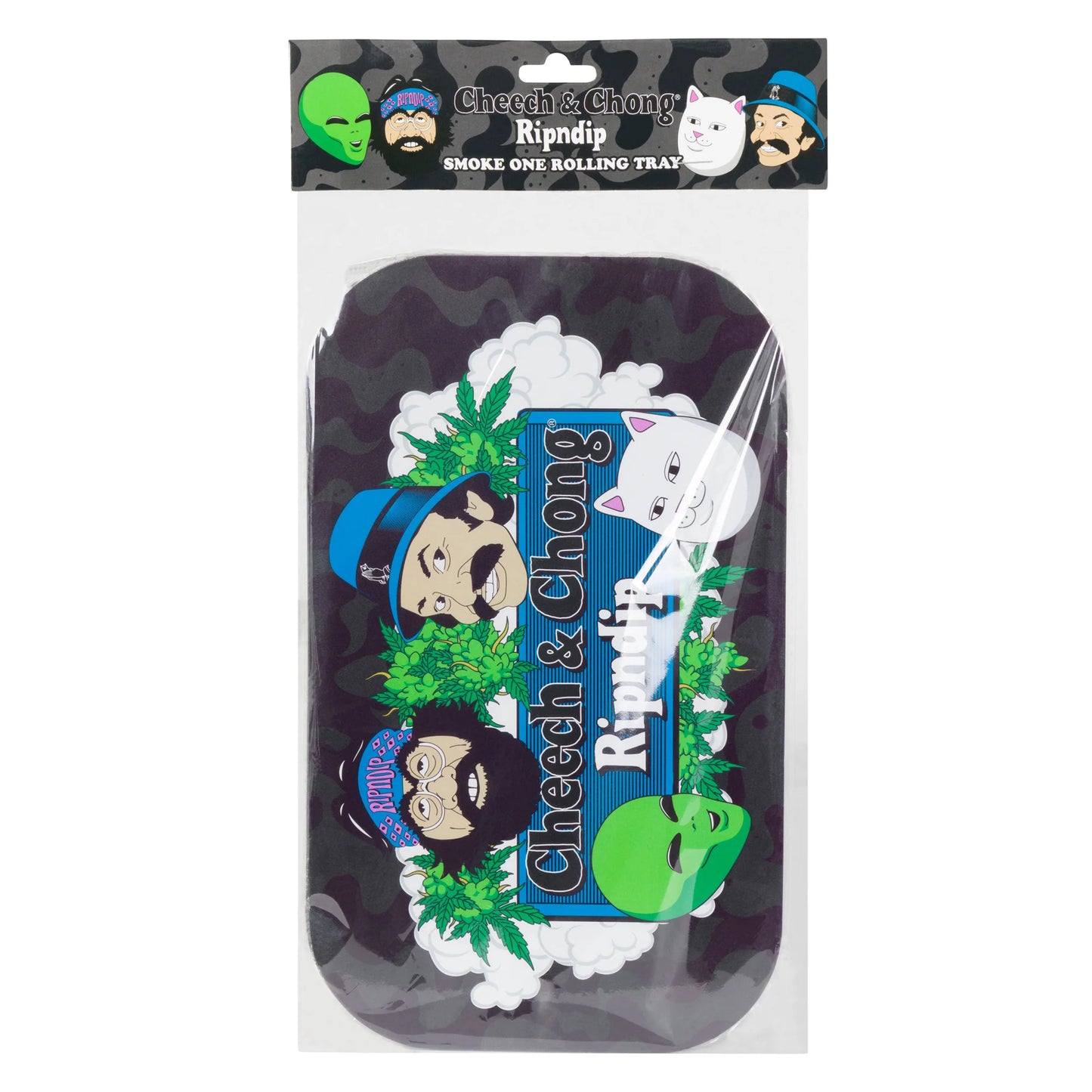RIPNDIP SMOKE ONE ROLLING TRAY WITH LID (BLACK)