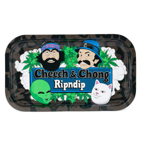 RIPNDIP SMOKE ONE ROLLING TRAY WITH LID (BLACK)