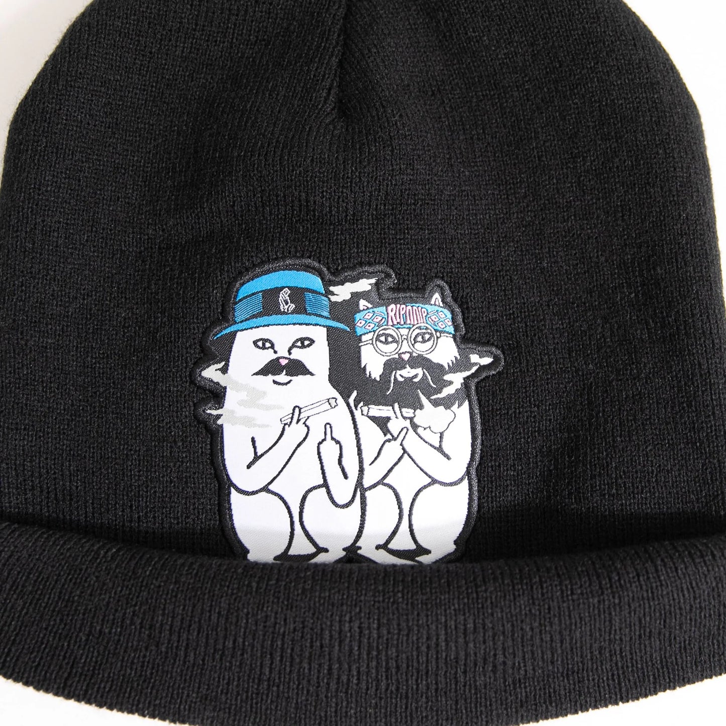 RIPNDIP CHEECH AND NERM BEANIE (BLACK)