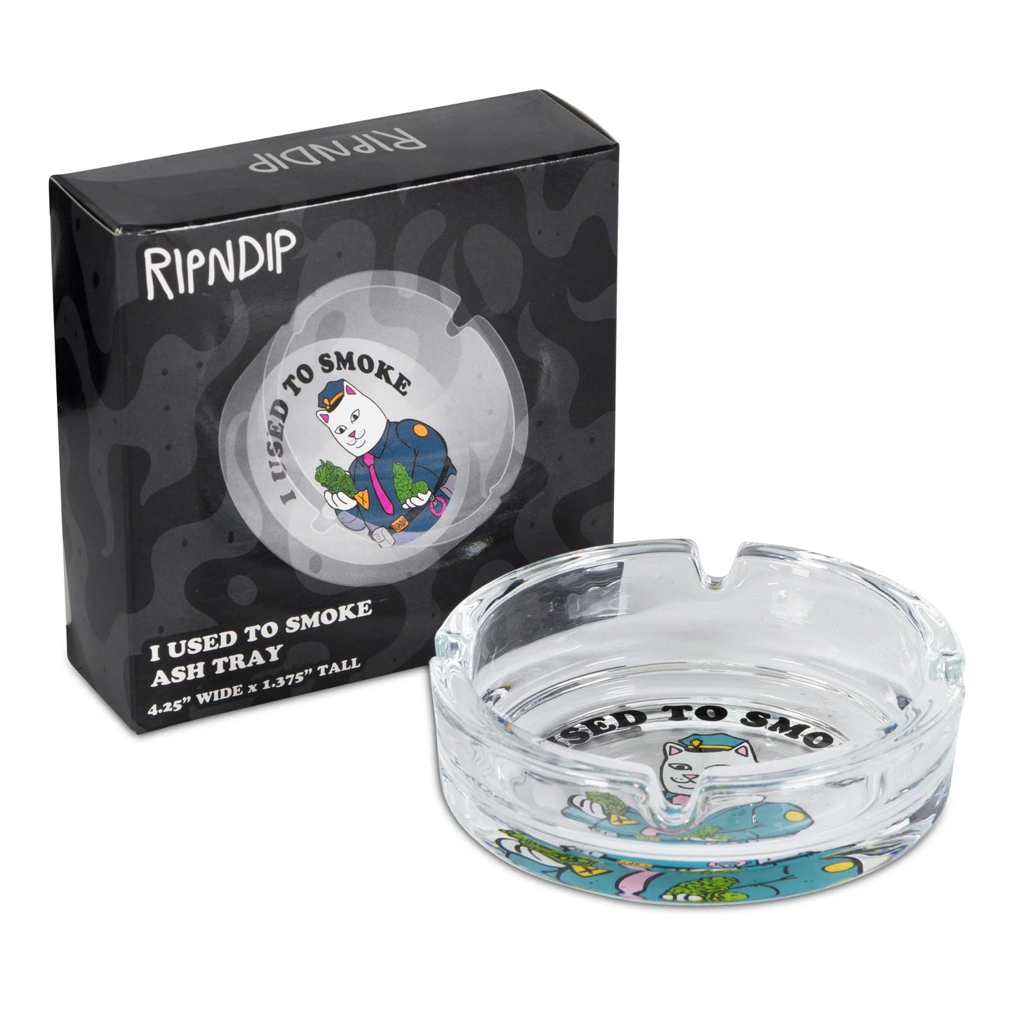 RIPNDIP I USED TO SMOKE ASHTRAY (CLEAR)