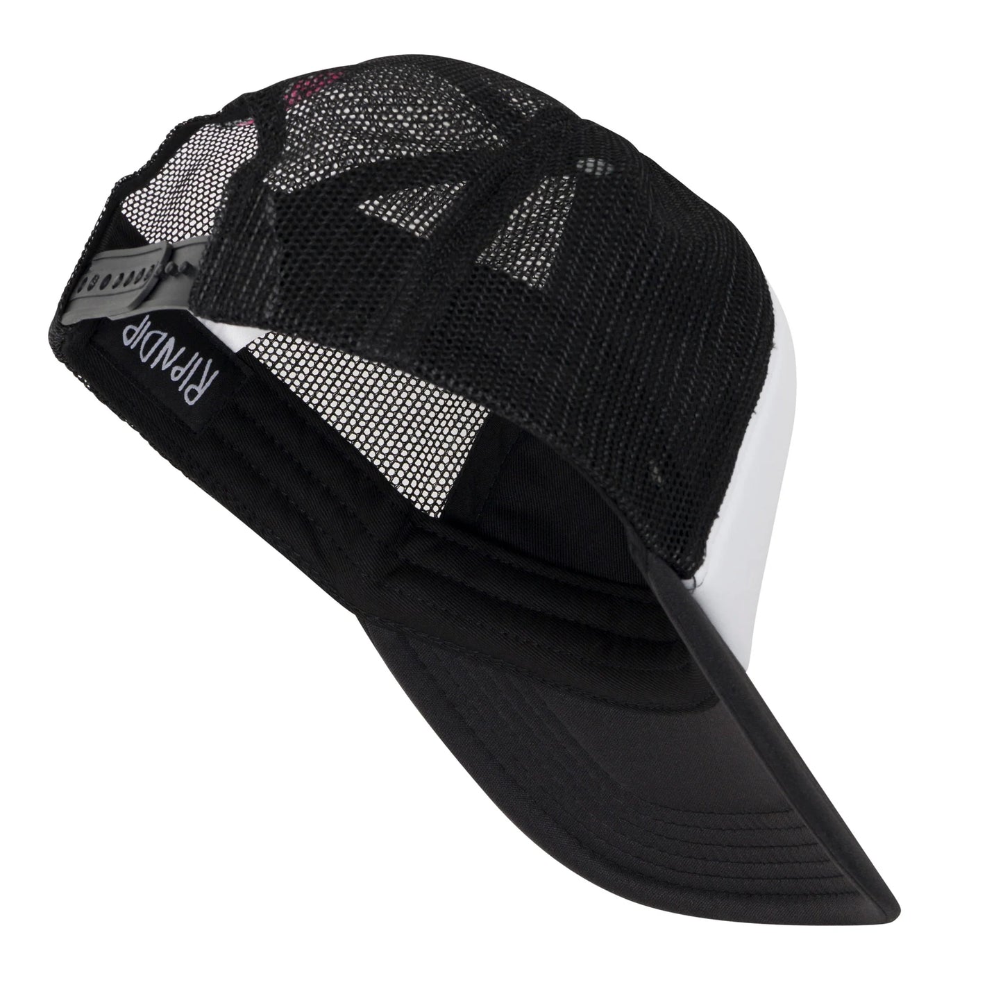RIPNDIP LOVE IS RIPNDIP TRUCKER HAT (WHITE/BLACK)