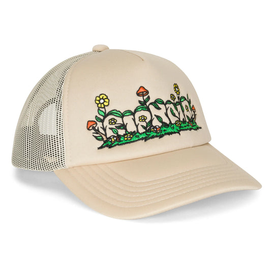 RIPNDIP FIELD FRIENDS TRUCKER HAT (SAND)