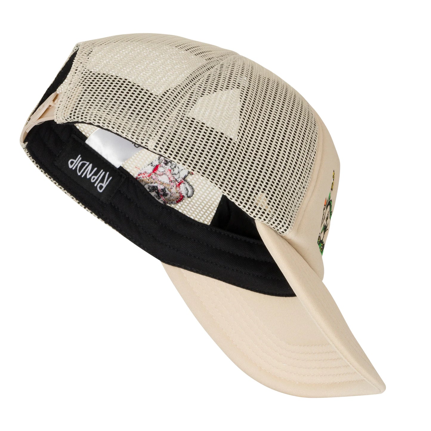 RIPNDIP FIELD FRIENDS TRUCKER HAT (SAND)