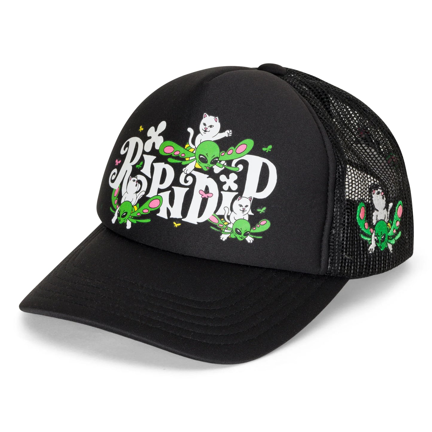 RIPNDIP FLY AWAY TRUCKER HAT (BLACK)