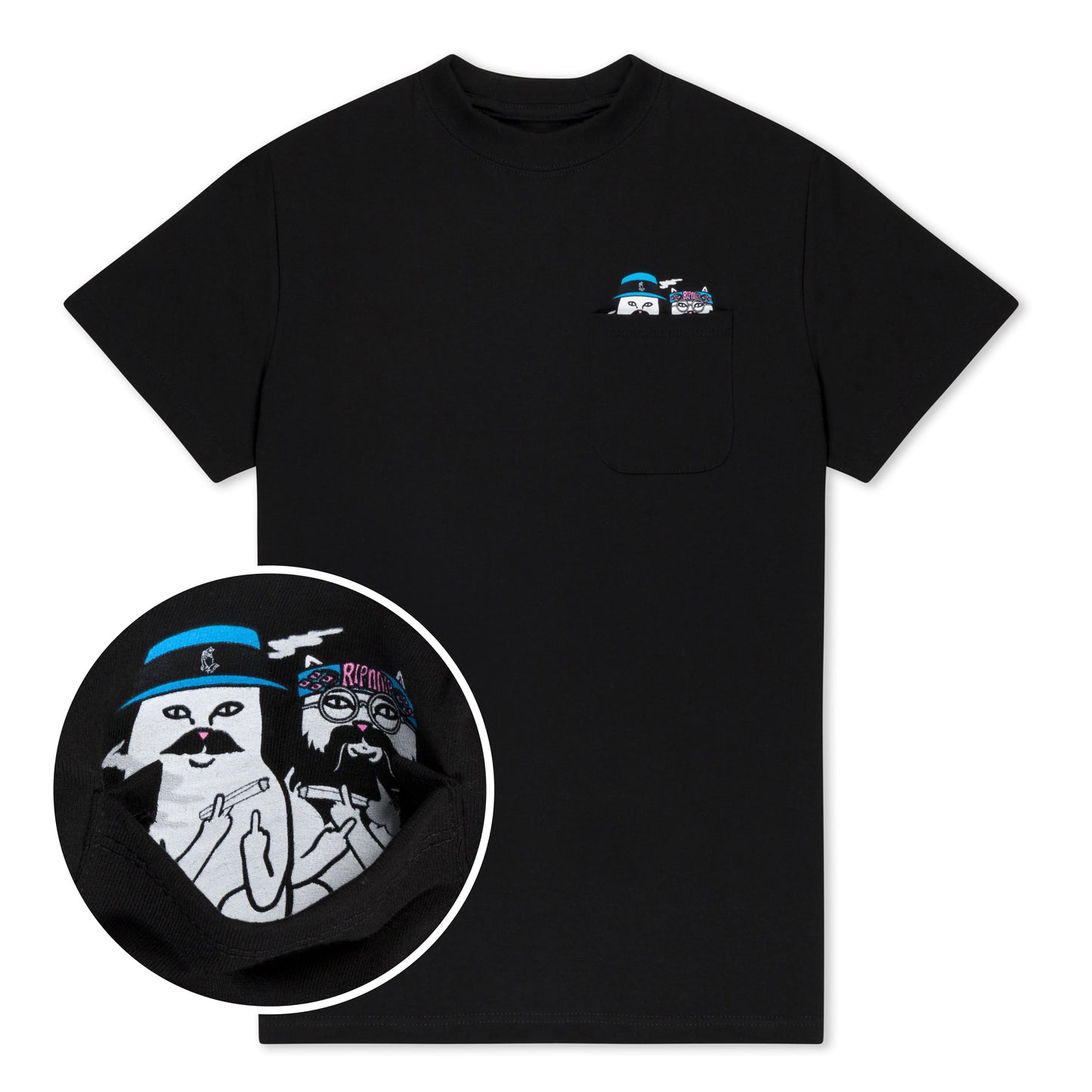 RIPNDIP CHEECH AND NERM POCKET TEE