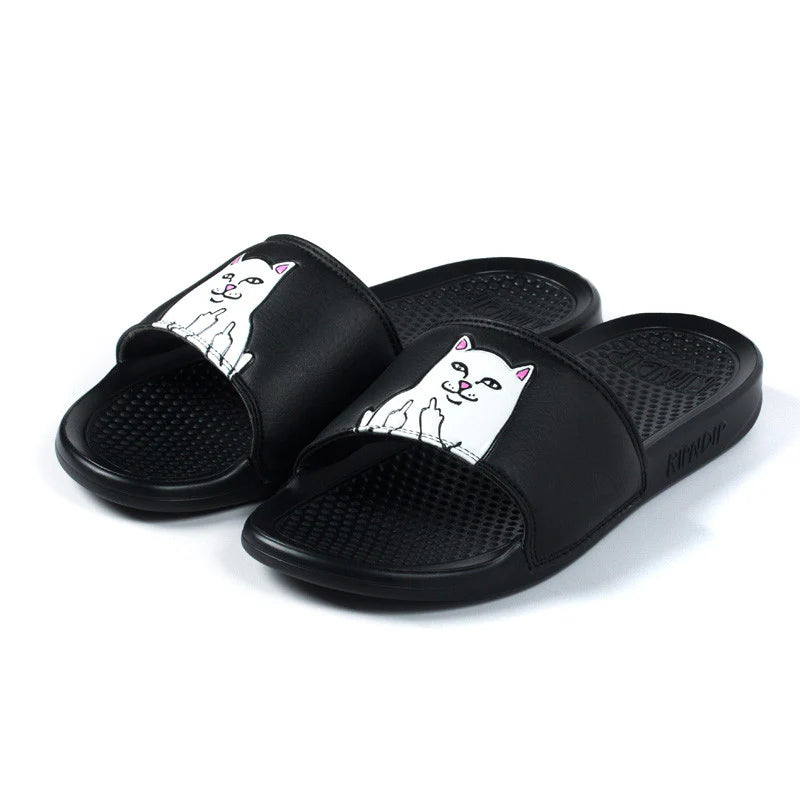 RIPNDIP LORD NERMAL SLIDES (BLACK)