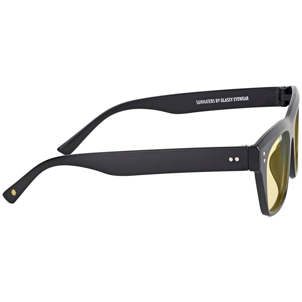 GLASSY SANTOS GAMER GLASSES (MATTE BLACKOUT/YELLOW)