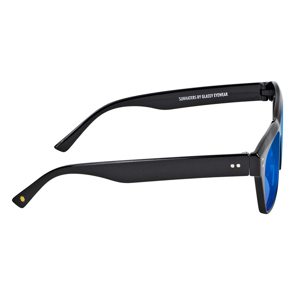 GLASSY SANTOS POLARIZED SUNGLASSES (BLACK/BLUE LENS)