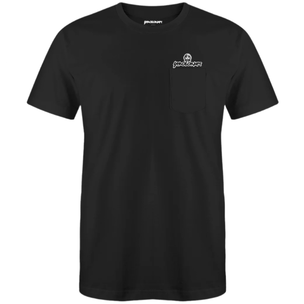 SPACECRAFT STICKERS POCKET TEE
