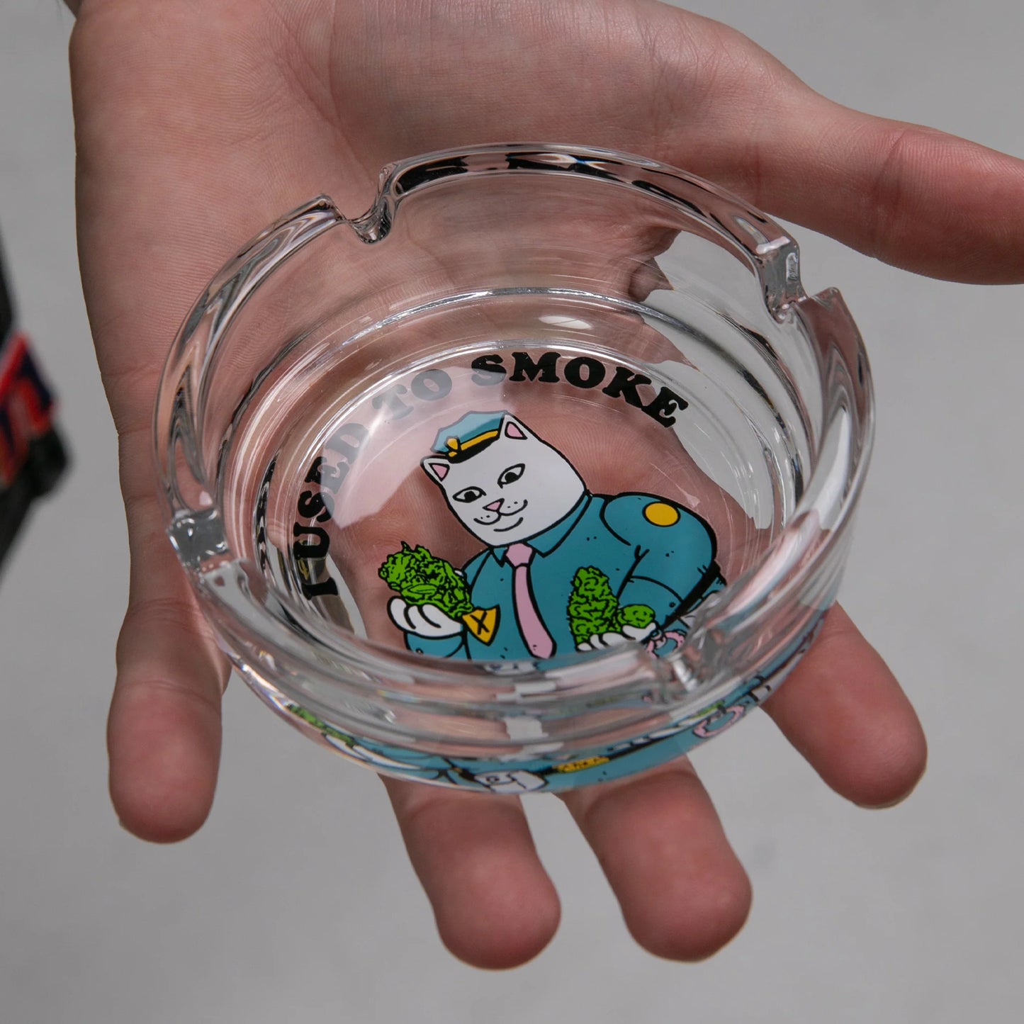 RIPNDIP I USED TO SMOKE ASHTRAY (CLEAR)