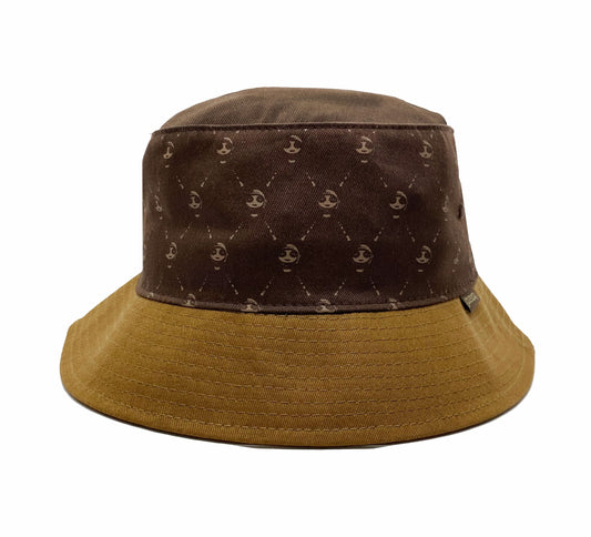 SPACECRAFT MONOGRAM BUCKET HAT BROWN