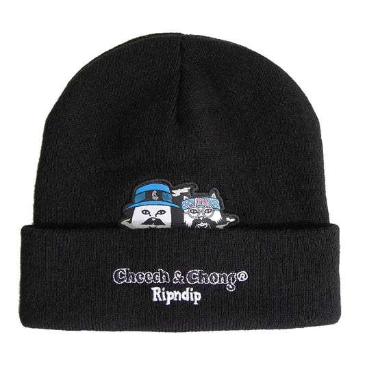 RIPNDIP CHEECH AND NERM BEANIE (BLACK)