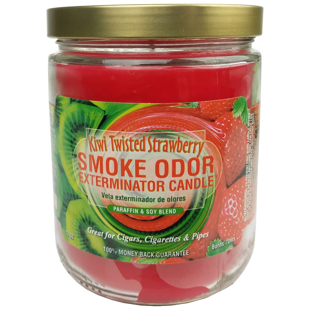 SMOKE ODOR EXTERMINATOR CANDLE 13OZ KIWI TWISTED STRAWBERRY