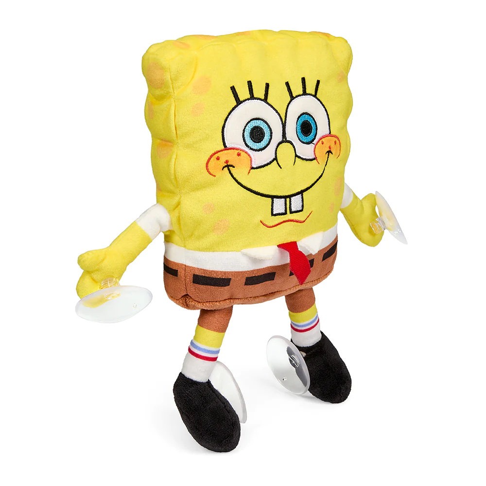 SPONGEBOB SQUAREPANTS 8" PLUSH WINDOW CLINGER-HAPPY SPONGEBOB