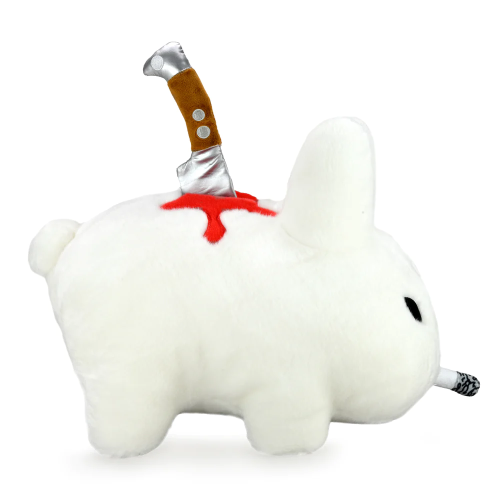 BACKSTAB LABBIT 14" PLUSH BY FRANK KOZIK- WHITE