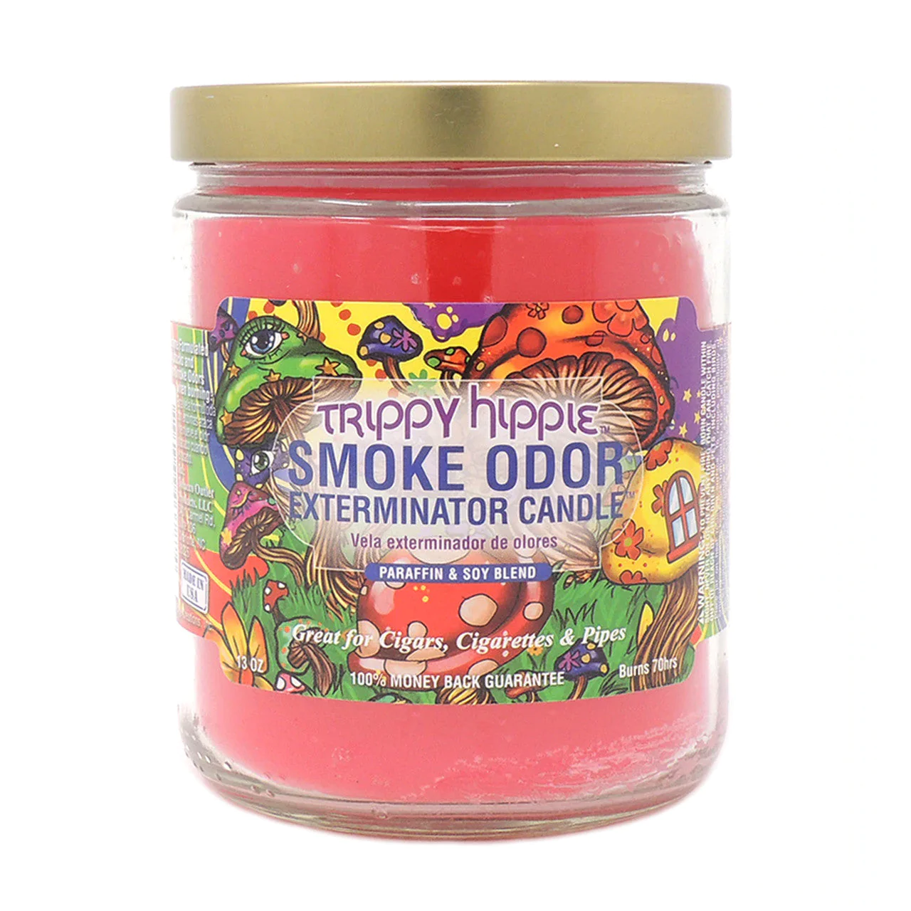 SMOKE ODOR EXTERMINATOR CANDLE 13OZ TRIPPY HIPPIE