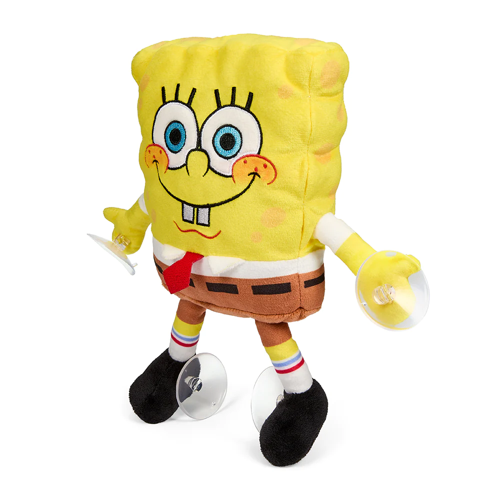 SPONGEBOB SQUAREPANTS 8" PLUSH WINDOW CLINGER-HAPPY SPONGEBOB