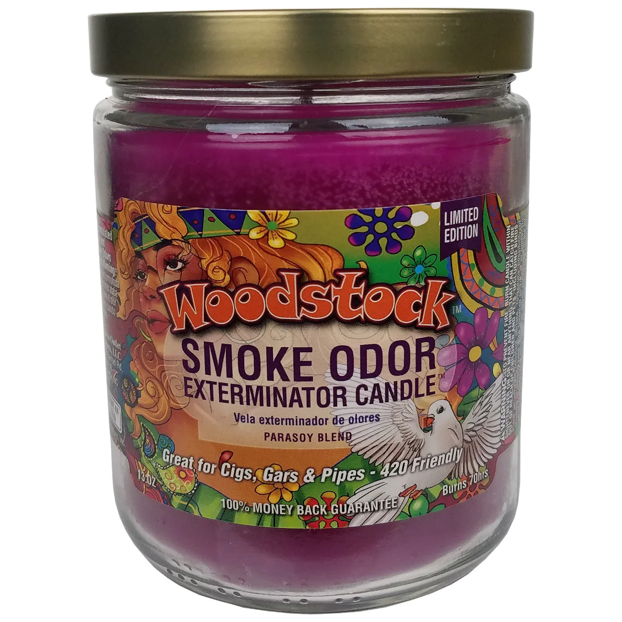 SMOKE ODOR EXTERMINATOR CANDLE 13OZ WOODSTOCK