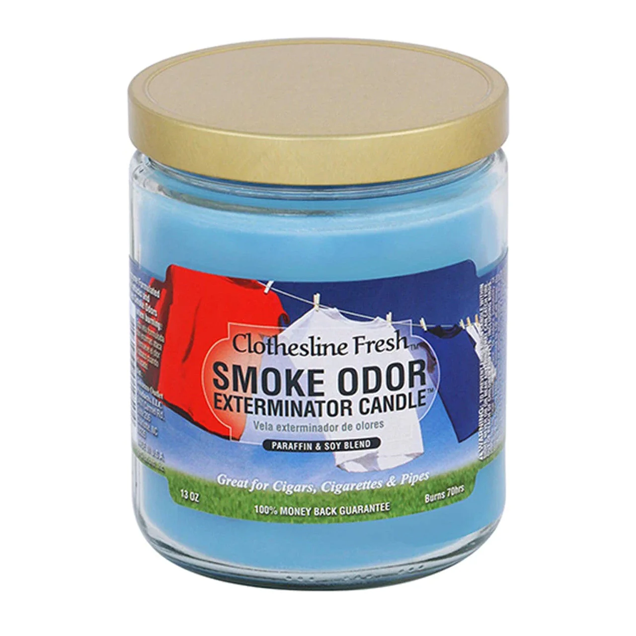 SMOKE ODOR EXTERMINATOR CANDLE 13OZ CLOTHESLINE FRESH