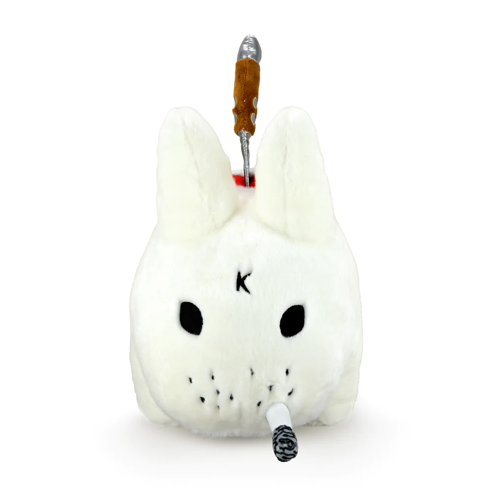 BACKSTAB LABBIT 14" PLUSH BY FRANK KOZIK- WHITE