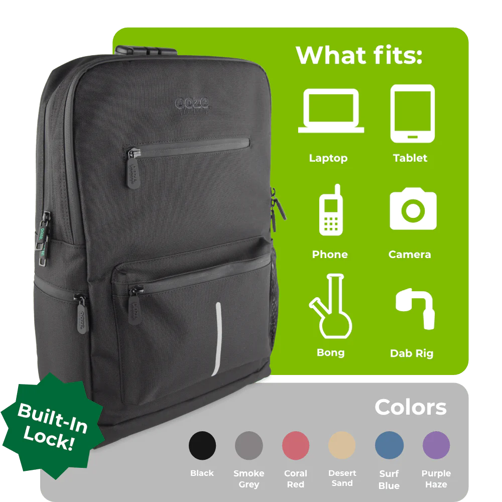 OOZE TRAVELER SMELL PROOF LOCKING BACKPACK - DESERT SAND