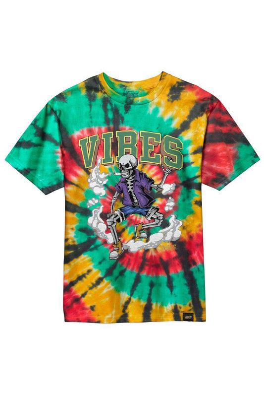 VIBES RASTA SKULL & CONE T-SHIRT