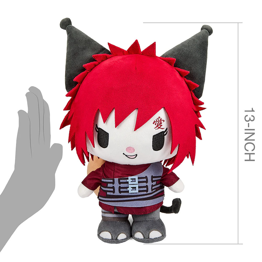 NARUTO X HELLO KITTY AND FRIENDS 13" MEDIUM PLUSH-KUROMI AS GAARA