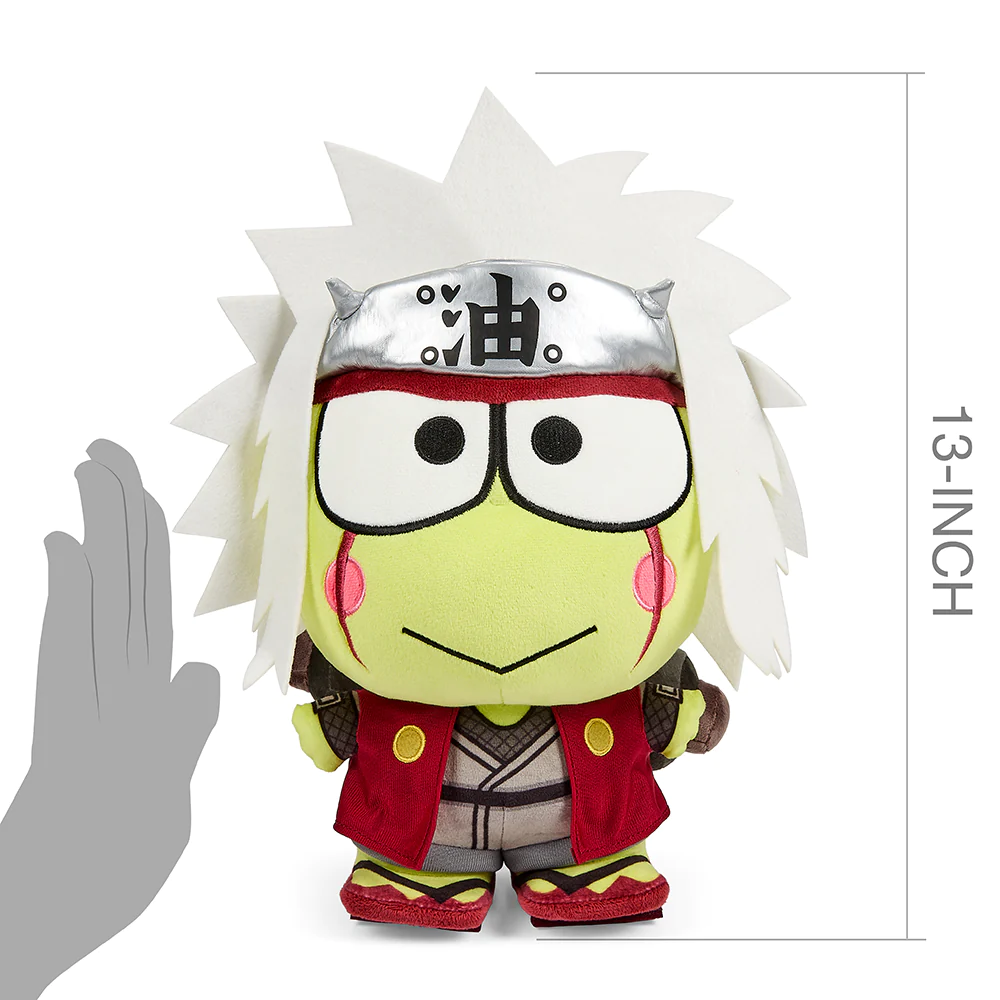 NARUTO X HELLO KITTY AND FRIENDS 13" MEDIUM PLUSH-KEROPPI AS JIRAIYA