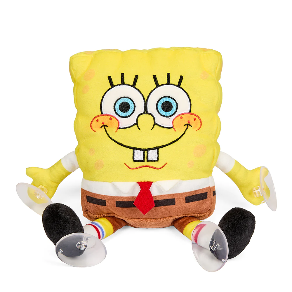 SPONGEBOB SQUAREPANTS 8" PLUSH WINDOW CLINGER-HAPPY SPONGEBOB