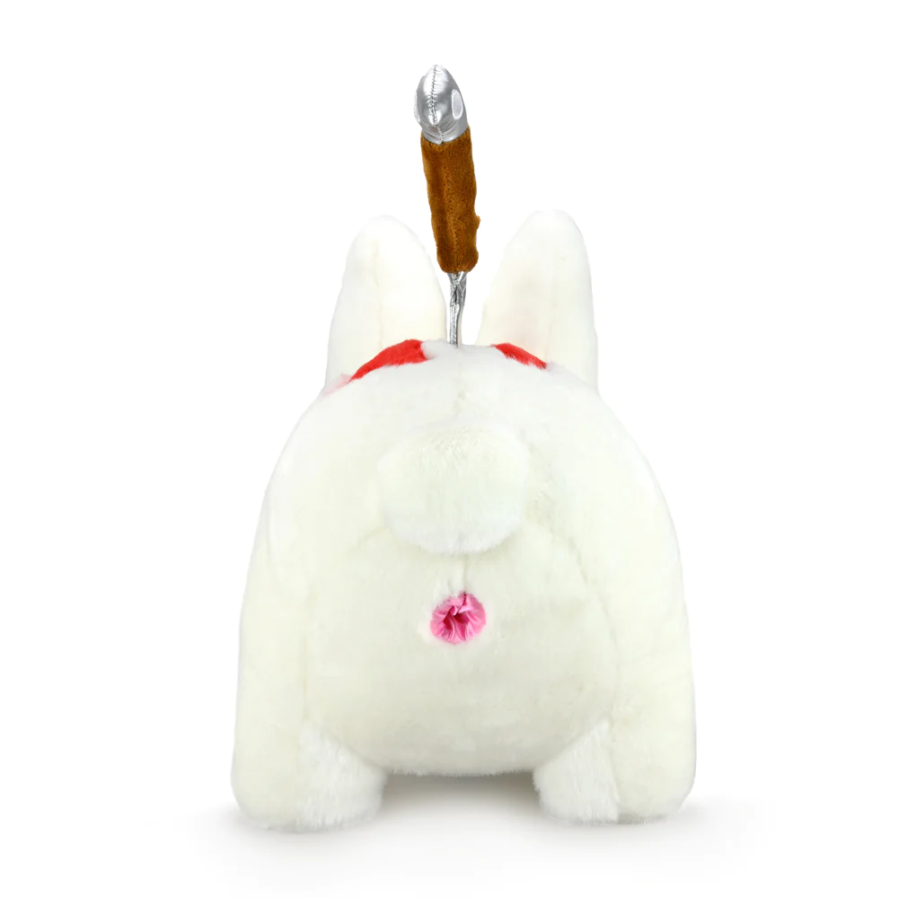 BACKSTAB LABBIT 14" PLUSH BY FRANK KOZIK- WHITE