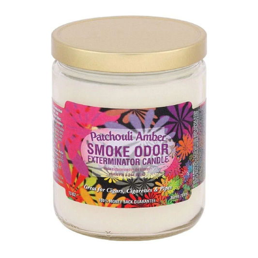 SMOKE ODOR EXTERMINATOR CANDLE 13OZ PATCHOULI AMBER