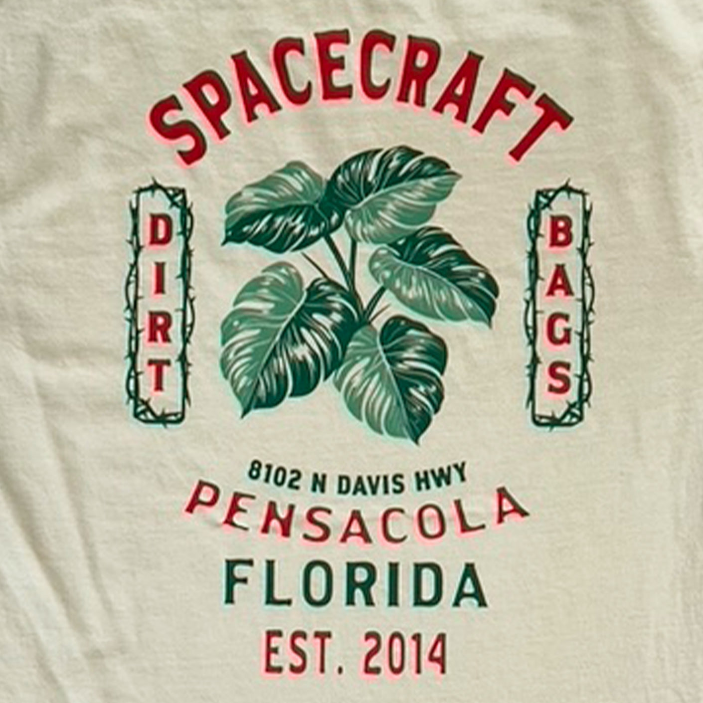 SPACECRAFT DIRT BAGS PCOLA IVORY TEE