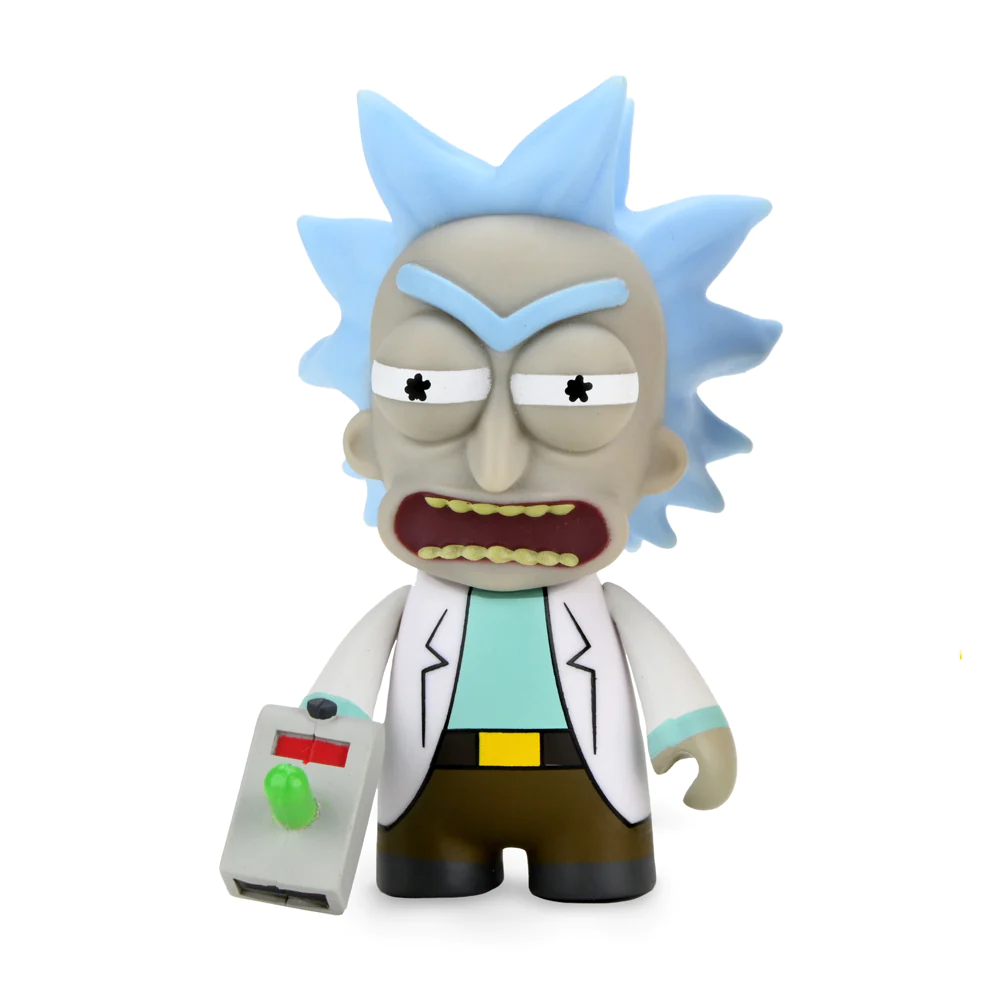 RICK & MORTY - 3" VINYL FIG RICK W/ RAYGUN & MORTY 2 PACK