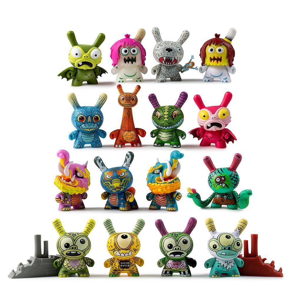 KAIJU DUNNY BATTLE 3" MINI FIGURES BY KIDROBOT X CLUTTER