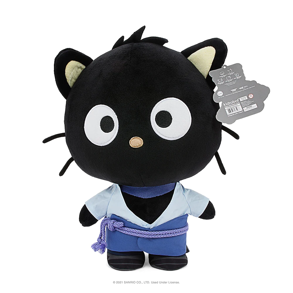 NARUTO X SANRIO® CHOCOCAT™ SASUKE 13" PLUSH KIDROBOT