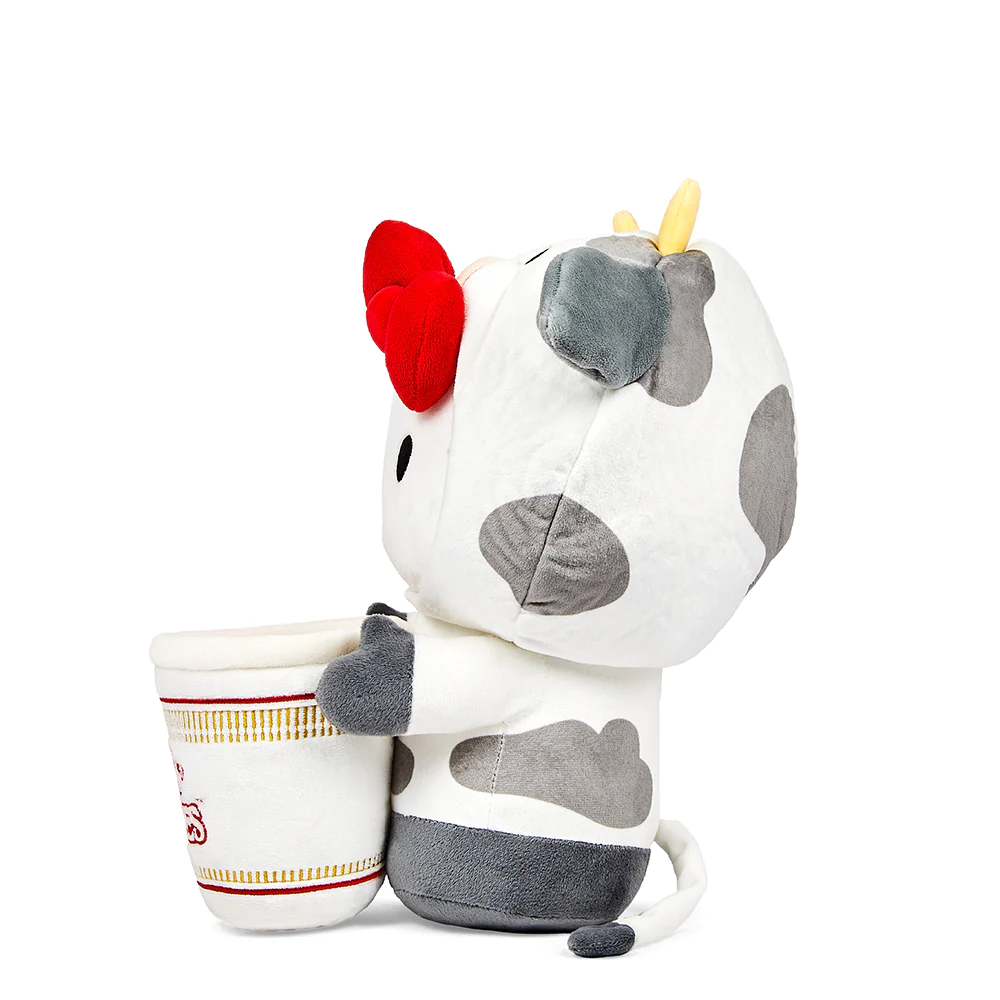 NISSIN CUP NOODLES & HELLO KITTY BEEF CUP 16" INTERACTIVE PLUSH BY KIDROBOT