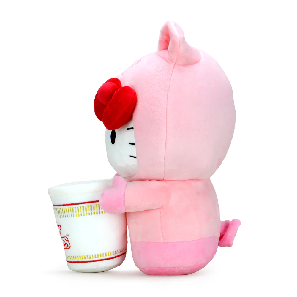 HELLO KITTY - MEDIUM PLUSH - NISSIN CUP NOODLES X HELLO KITT PORK CUP NOODLE
