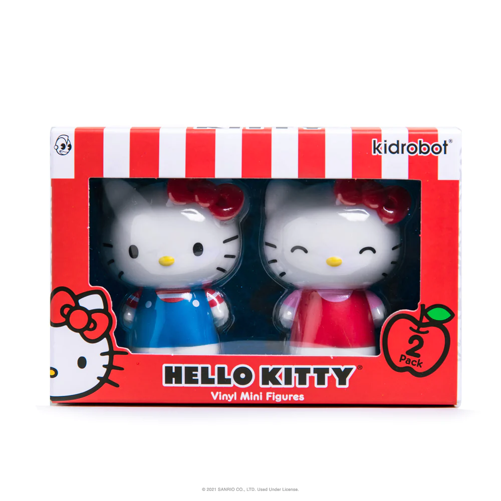 SANRIO HELLO KITTY CLASSIC 3" VINYL FIGURE 2-PACK BY KIDROBOT