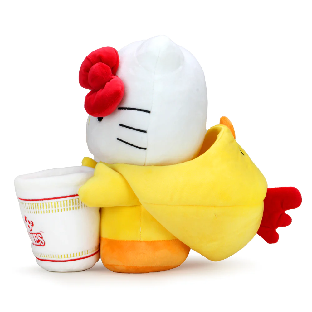 HELLO KITTY - MEDIUM PLUSH - NISSIN CUP NOODLES X HELLO KITT CHICKEN CUP NOODLE