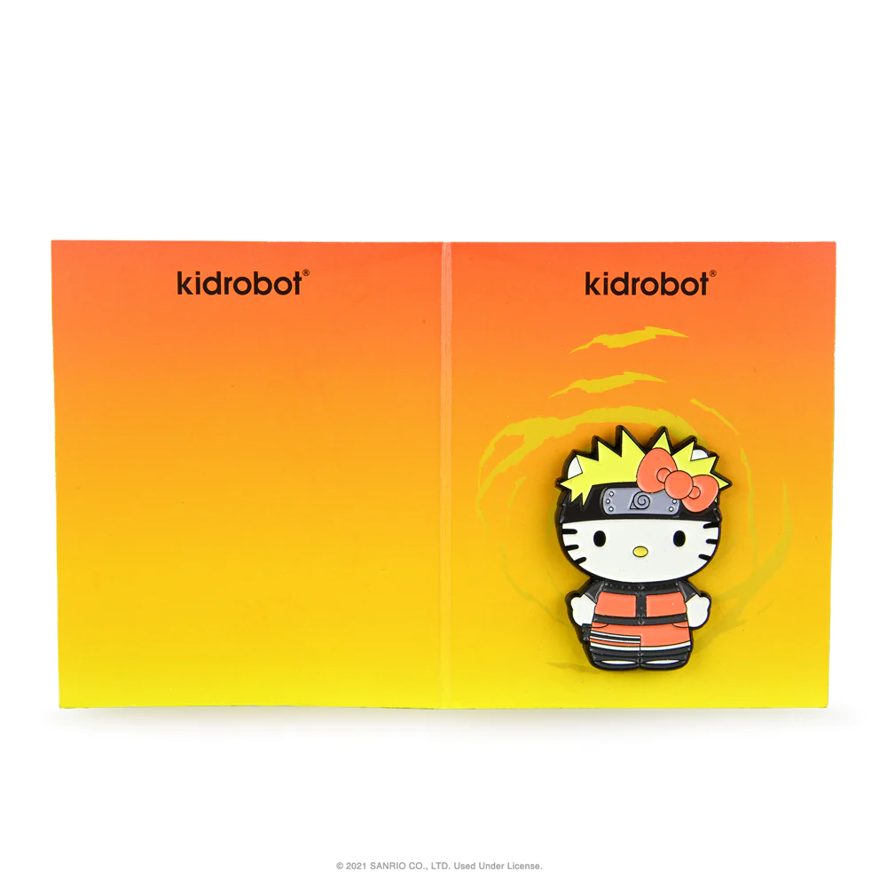 NARUTO X HELLO KITTY 1.5" ENAMEL PIN SET KIDROBOT