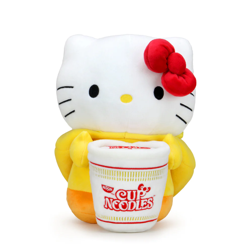 HELLO KITTY - MEDIUM PLUSH - NISSIN CUP NOODLES X HELLO KITT CHICKEN CUP NOODLE