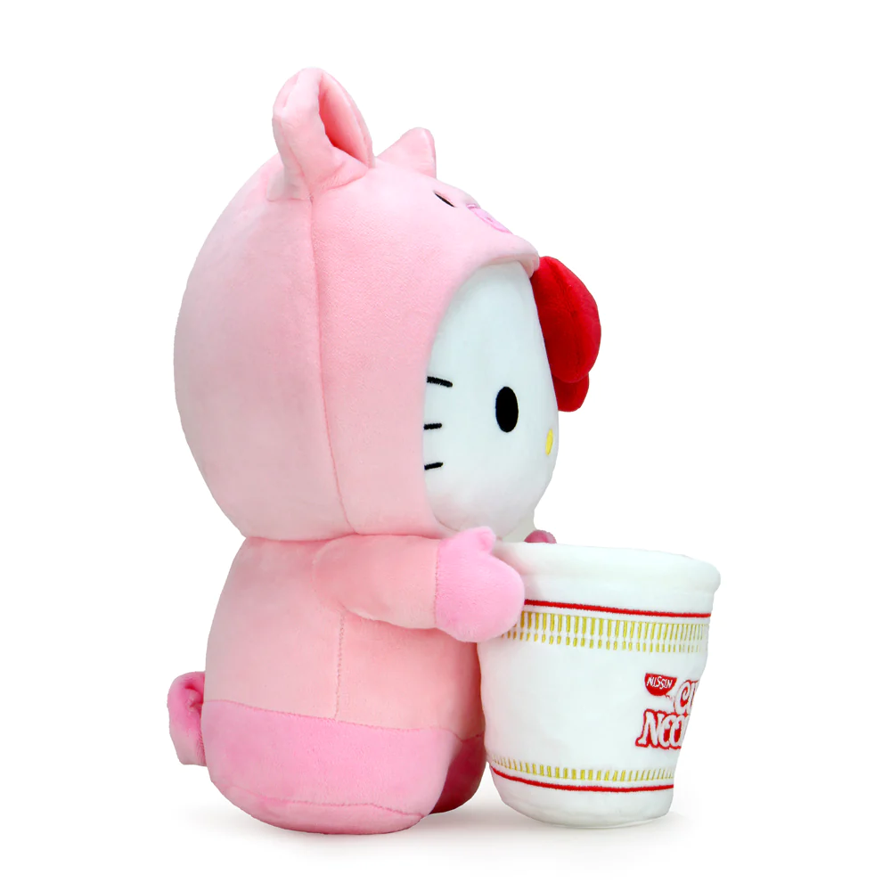 HELLO KITTY - MEDIUM PLUSH - NISSIN CUP NOODLES X HELLO KITT PORK CUP NOODLE
