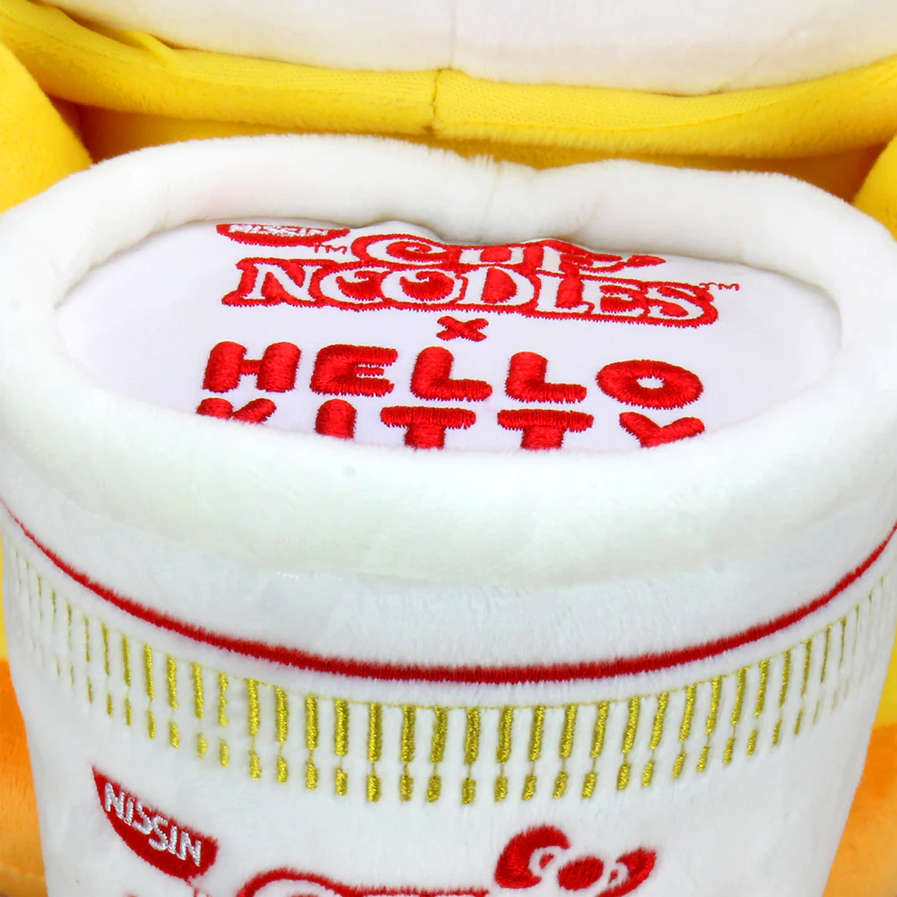HELLO KITTY - MEDIUM PLUSH - NISSIN CUP NOODLES X HELLO KITT CHICKEN CUP NOODLE