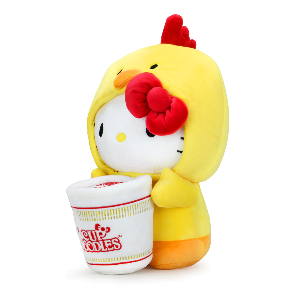 HELLO KITTY - MEDIUM PLUSH - NISSIN CUP NOODLES X HELLO KITT CHICKEN CUP NOODLE