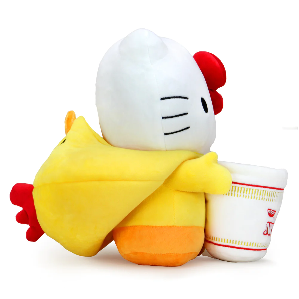 HELLO KITTY - MEDIUM PLUSH - NISSIN CUP NOODLES X HELLO KITT CHICKEN CUP NOODLE