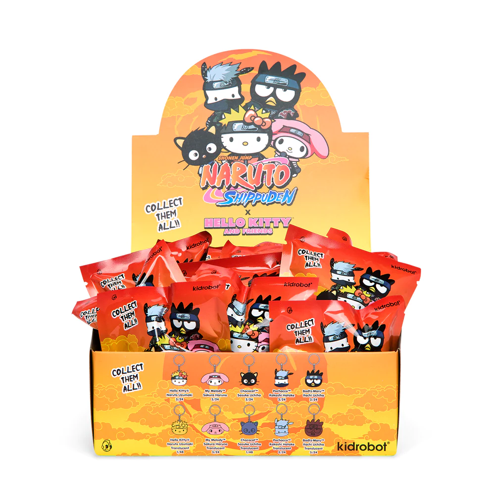 NARUTO X HELLO KITTY VINYL KEYCHAIN