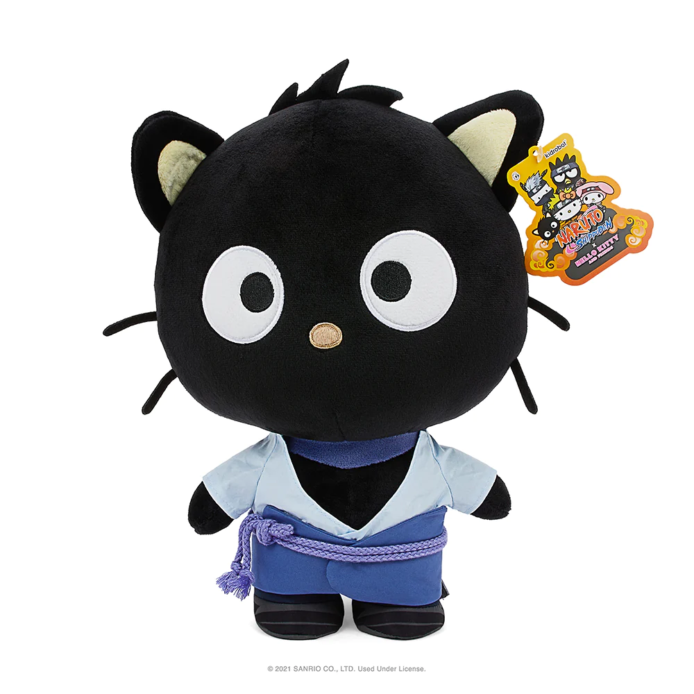 NARUTO X SANRIO® CHOCOCAT™ SASUKE 13" PLUSH KIDROBOT